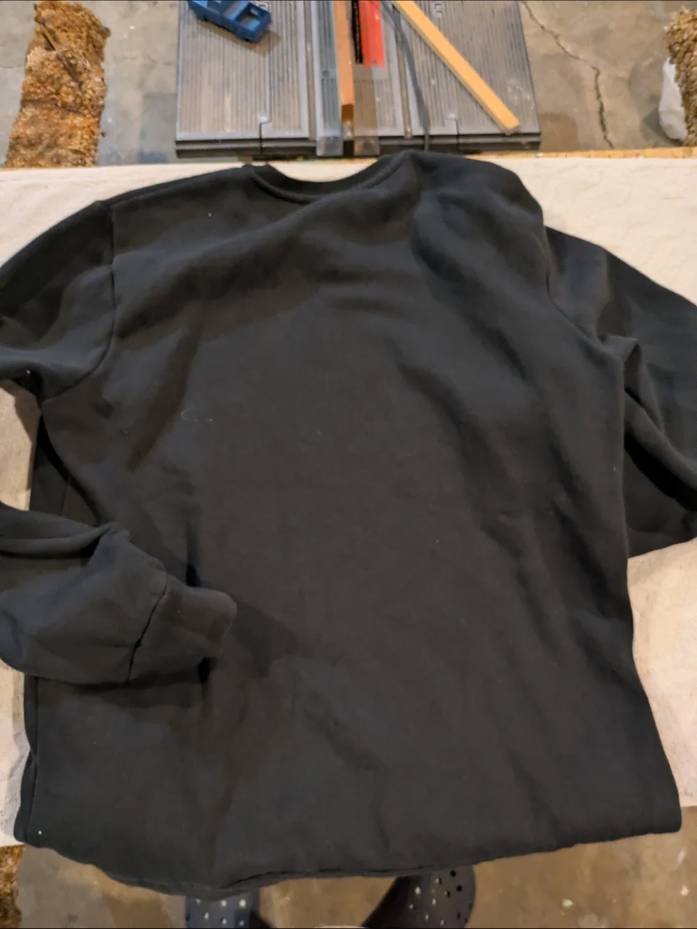 adidas Black Crewneck Sweatshirt with White Logo